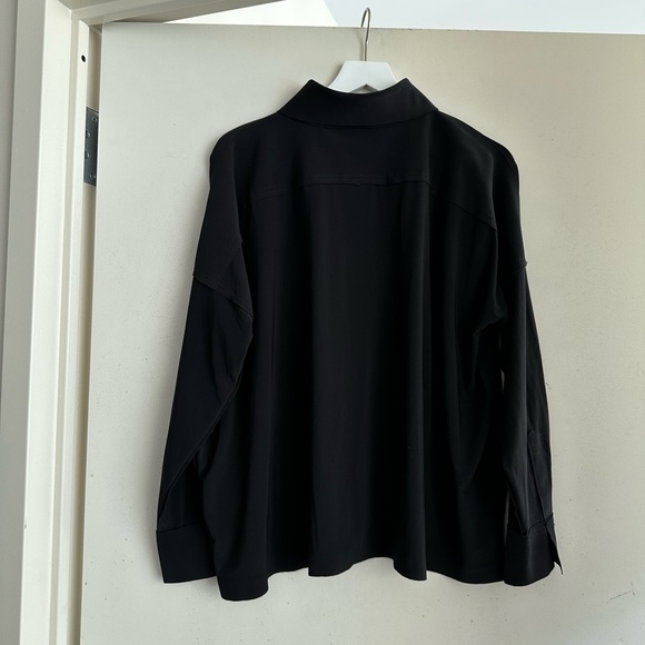 Norma Kamali Black Long Sleeve Blouse - Picture 4 of 7